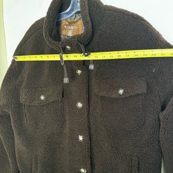 UGG Kookaburra NEW Oversized Sherpa Fleece Jacket Shacket Brown Warm SoftCozy XL - Picture 14 of 16
